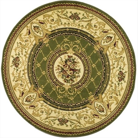 Safavieh 5 ft. 3 in. x 5 ft. 3 in. Round Lyndhurst Sage and Ivory Traditional Rug LNH223A-5R